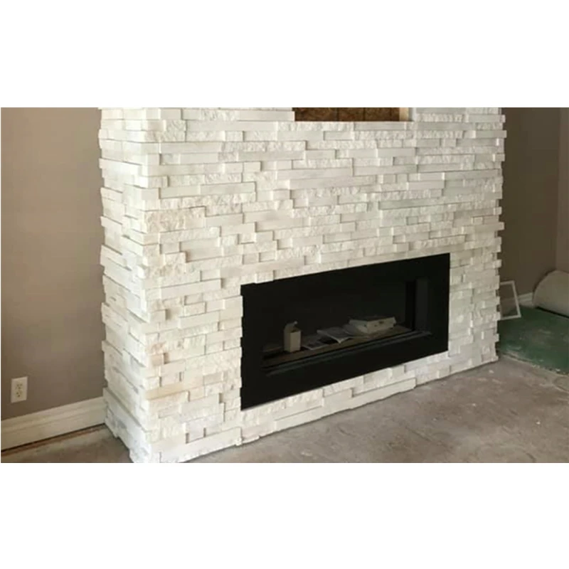 Berich GB-KC00 white quartz wall decorative stone cladding wall decorative siding faux rock stone on sale