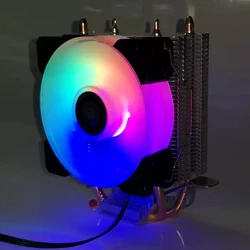 DC 12v pc computer cpu 775 1151 1150 1155 AM amd cpu cooler heatsink radiators 2 heatpipe fan