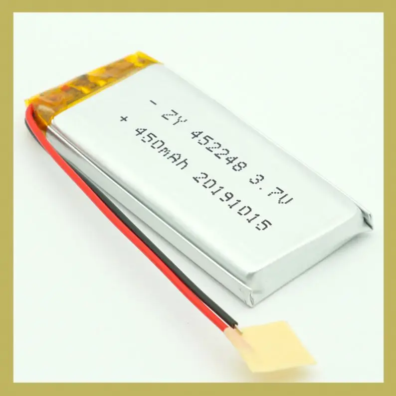 Li-Ion 452248 3.7V 450mAh 1.67Wh Lithium Ion Polymer Battery For Smart Watch