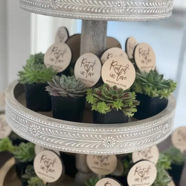 Low Cost Custom Herbs Seed Flowers Garden Jardin Vegetables Bamboo Wooden Plant Labels Tags Markers