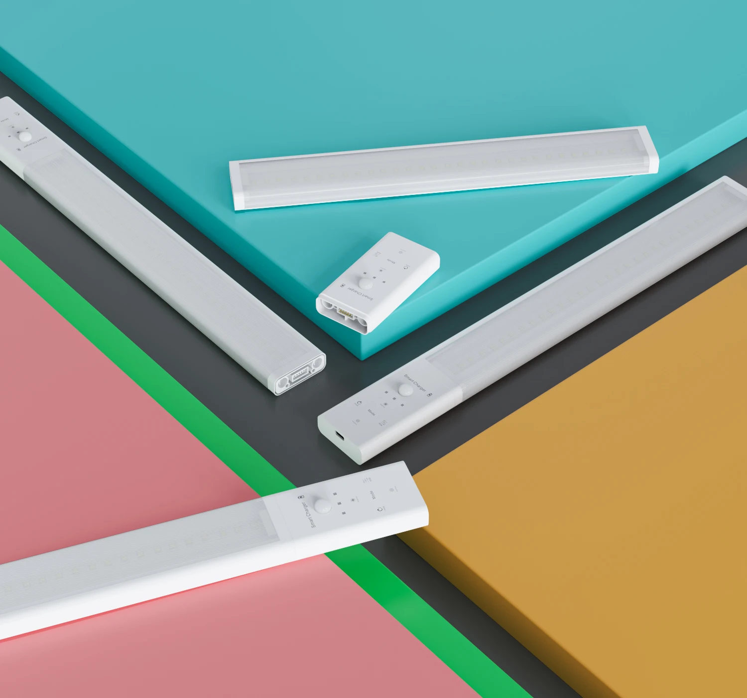 RGBW LED Motion Sensor Cabinet Light Voice Control wardrobe light 5V 24V Under Cabinet Light