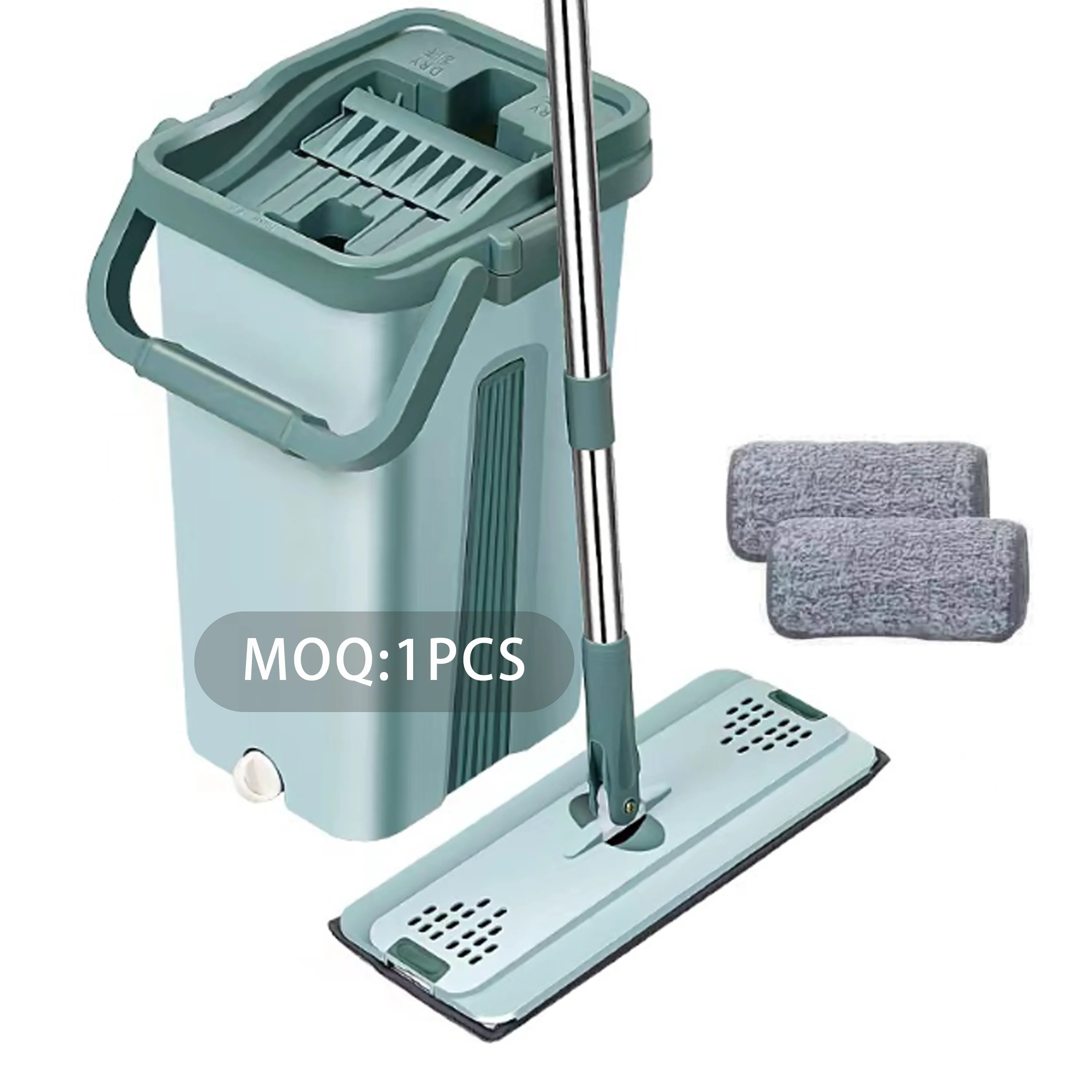 Factory Wholesale Household Free Hand Scrape Floor Swob Washing Bathroom Cleaner Tool  Cleaning Floor Flat Mop