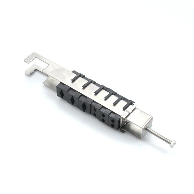 China OEM 6 Way Assembly Free Mixed Combined Power and Fiber Optic Cable Feeder Clamp