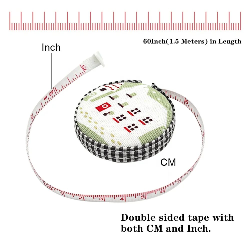 RTS 150cm/60inch Custom Ruler Body Mini Tailor Digital Soft Centimeter Roll Tape Measure