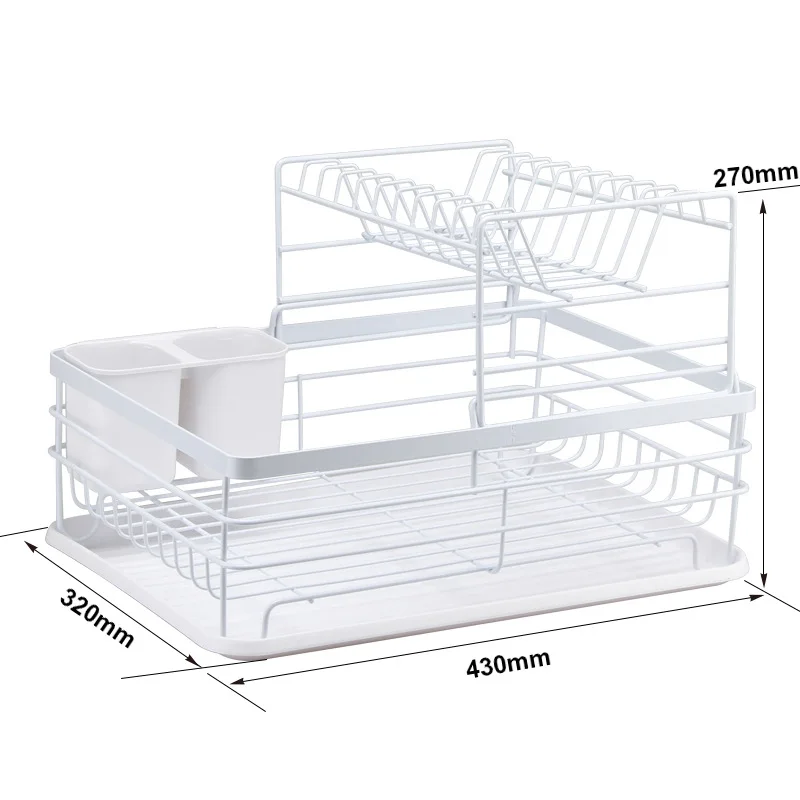Wholesale Price Metal Tableware Set Plate Cup Storage Rack High-quality stainless steel kitchen utensil rack and dish rack