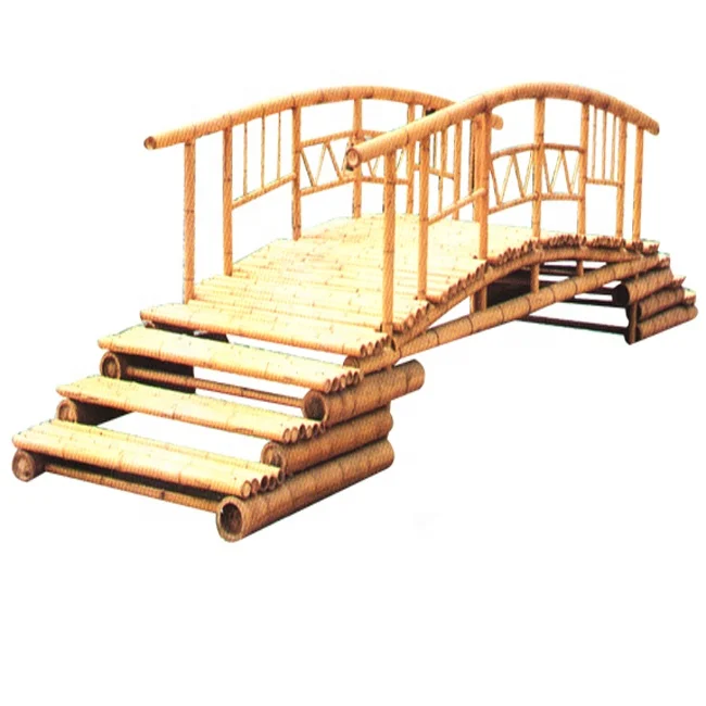 FANTASTIC WOODEN GARDEN BRIDGE, HIGH QUALITY GARDEN WALKING BRIDGE, ANCIENT CHINESE GARDEN BAMBOO BRIDGE