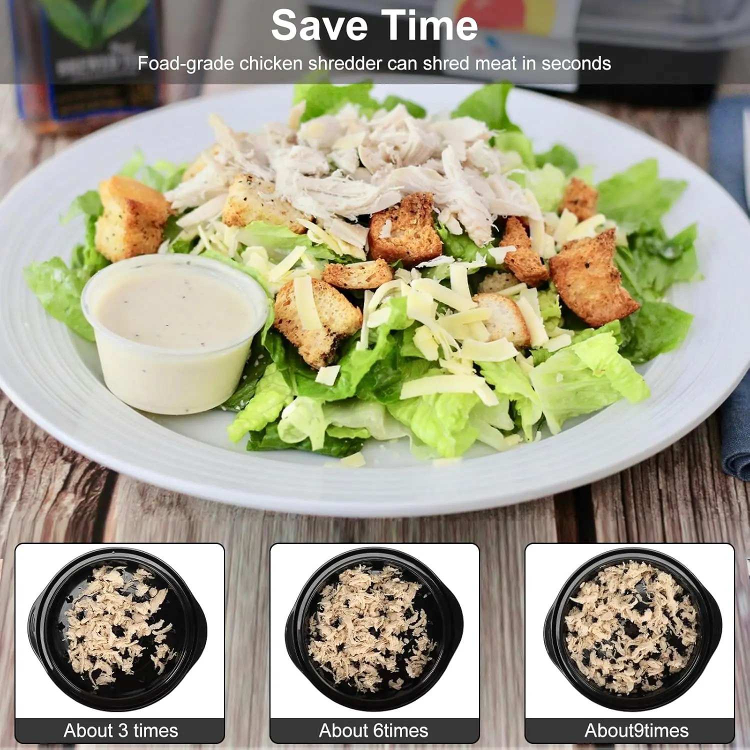 Chicken Shredder Tool Twist BPA Free Ergonomic Handle Non-slip Base The meat shredder machine for Chicken Pork Beef