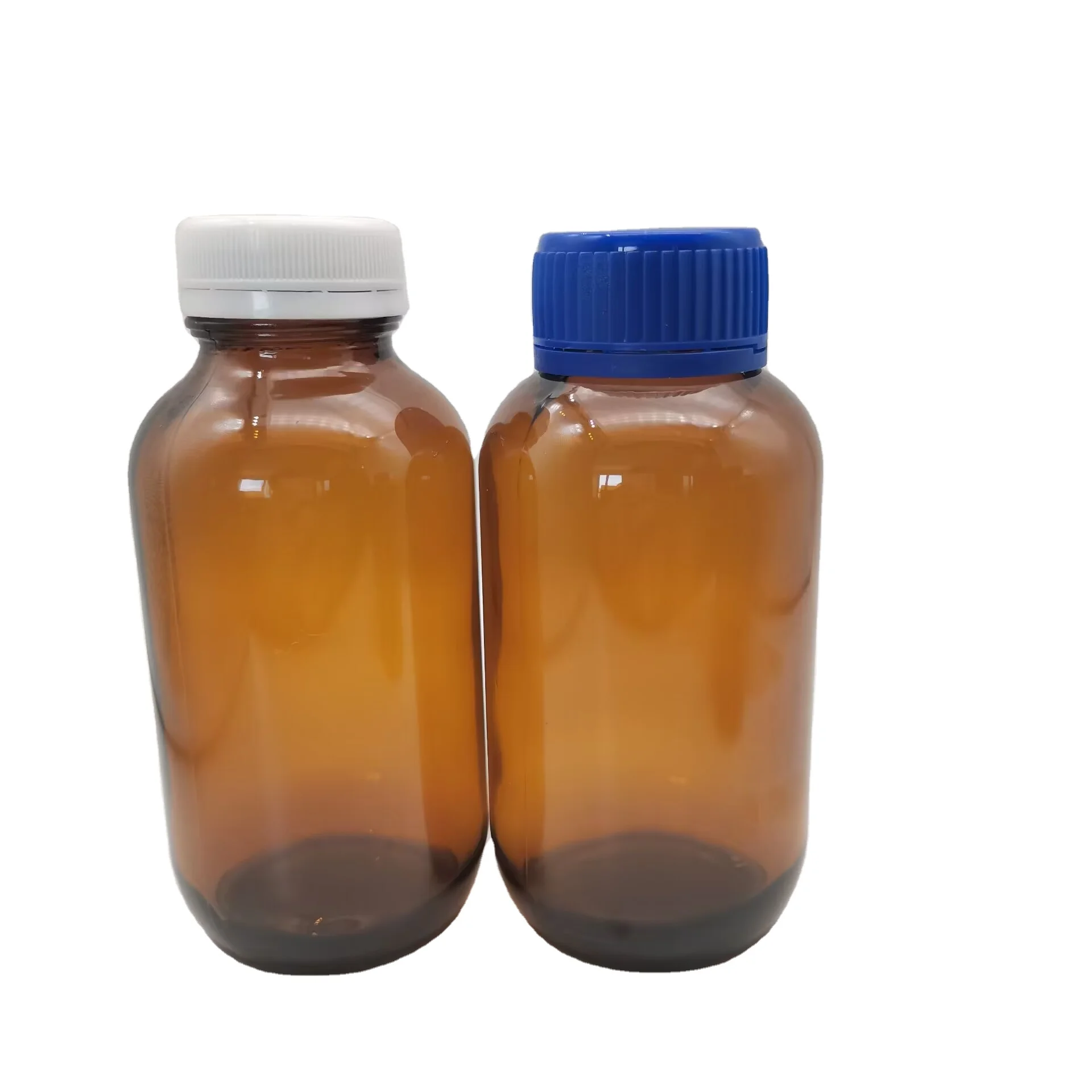 Brown glass bottle small mouth round chemical reagent bottle 500ml empty bottle of food grade water agent