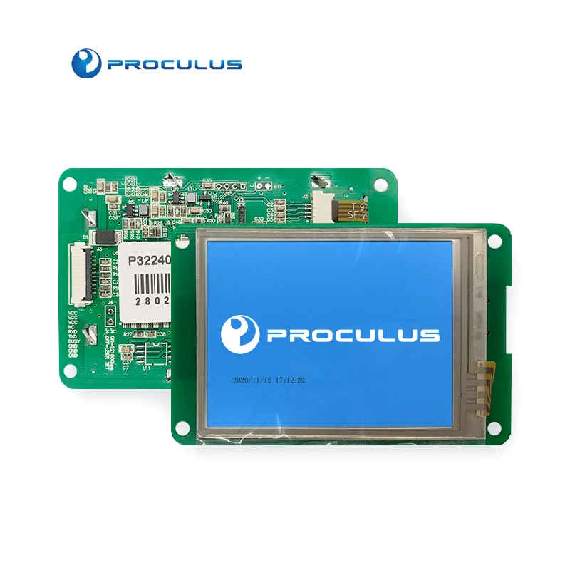 Proculus 2.8 inch uart High Brightness HMI Touch Control System Programmable Mini Lcd Display outdoor lcd screen display