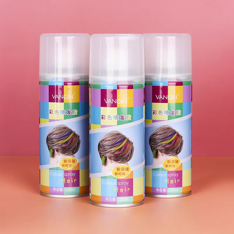 Wholesale high quality hot sale hair dye spray, Disposable color hair spray,  fragrance type party supplies