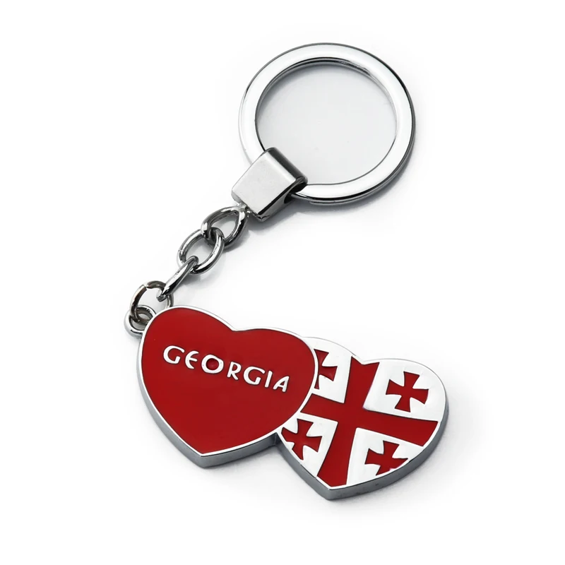 Wholesale Custom Keychain Designer 2d 3d Soft Enamel Letter Company Nation Name Logo Shape Keyring Zinc Alloy Metal Key Chains