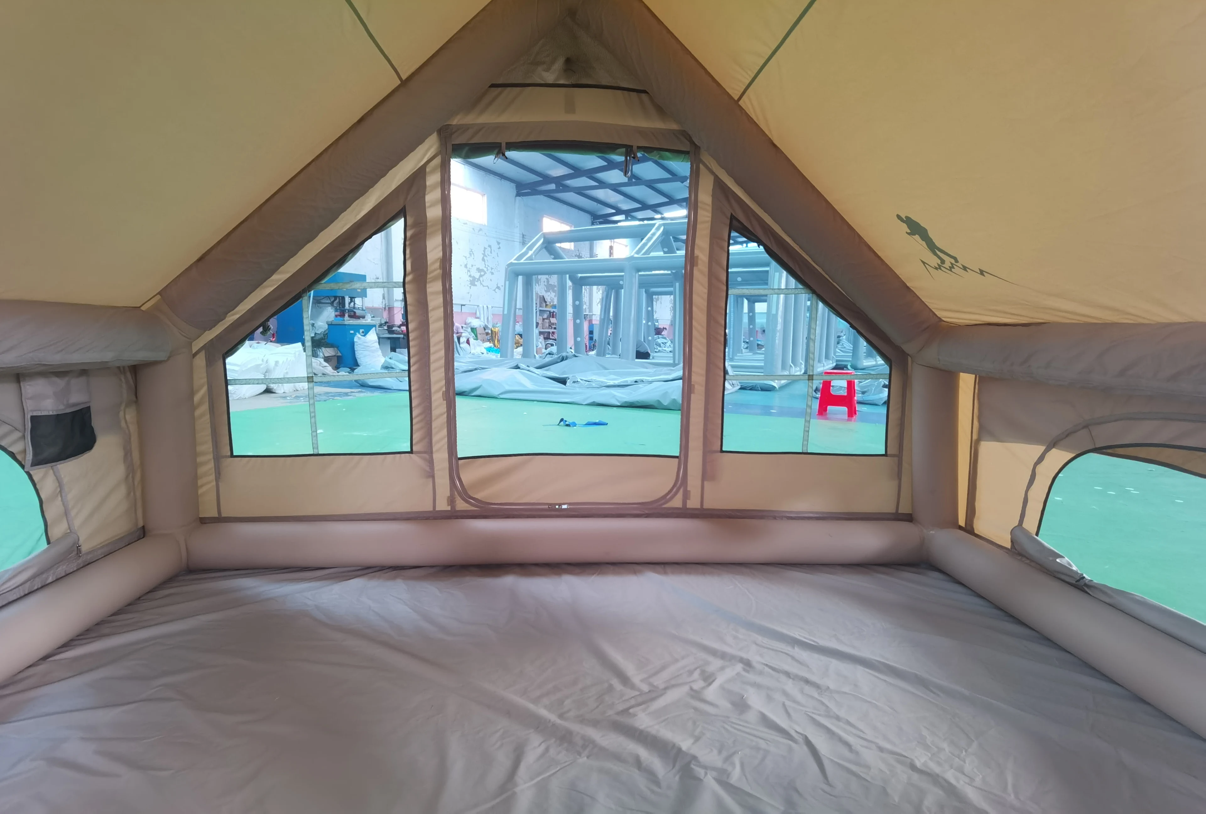 Forerunner Large Space Four Seasons Inflatable Camping Tent Waterproof Cotton Windproof Outdoor Travel Tent