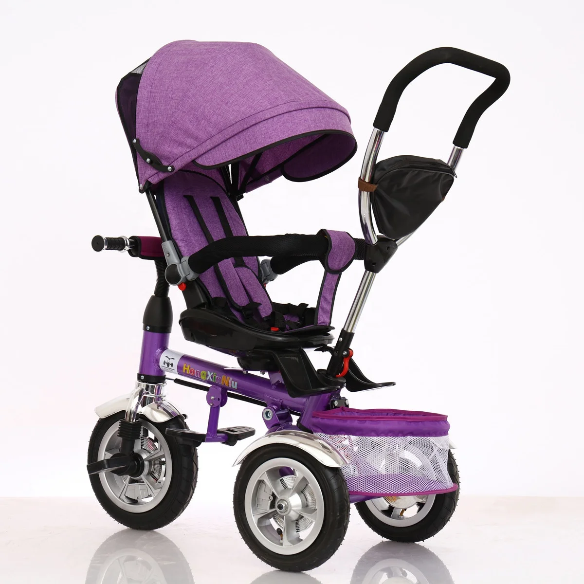 Baby care wholesale 4 IN 1 Baby stroller Cheap baby stroller tricycle kids push tricycle