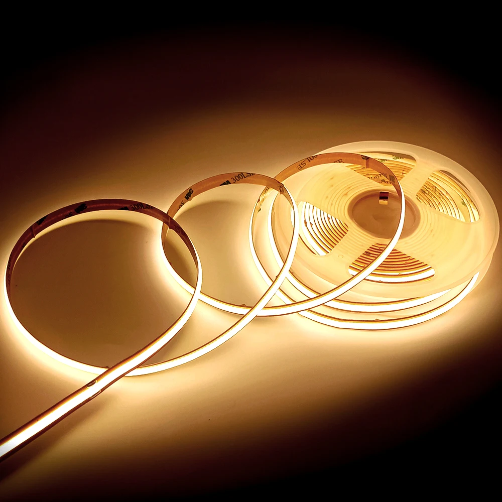 Amazon Hot Selling High Performance COB Strip Led Lights 24VDC IP20 3500K Strips for Indoor Decoration