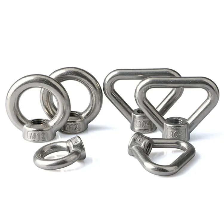 stainless steel aluminum hot dip galvanized eye hook nut m16 m5 m3 fastener components for Manufacturing machinery