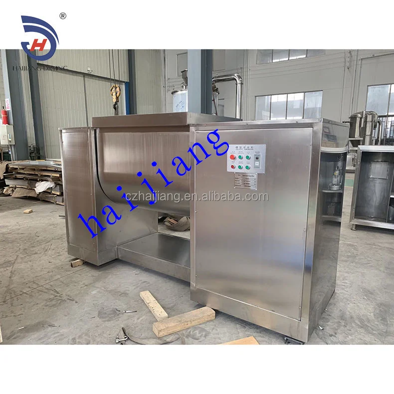 Easy Operation Industrial Trough Shape Slot Type Dry Wet Mixer for Powder Mixing Machine