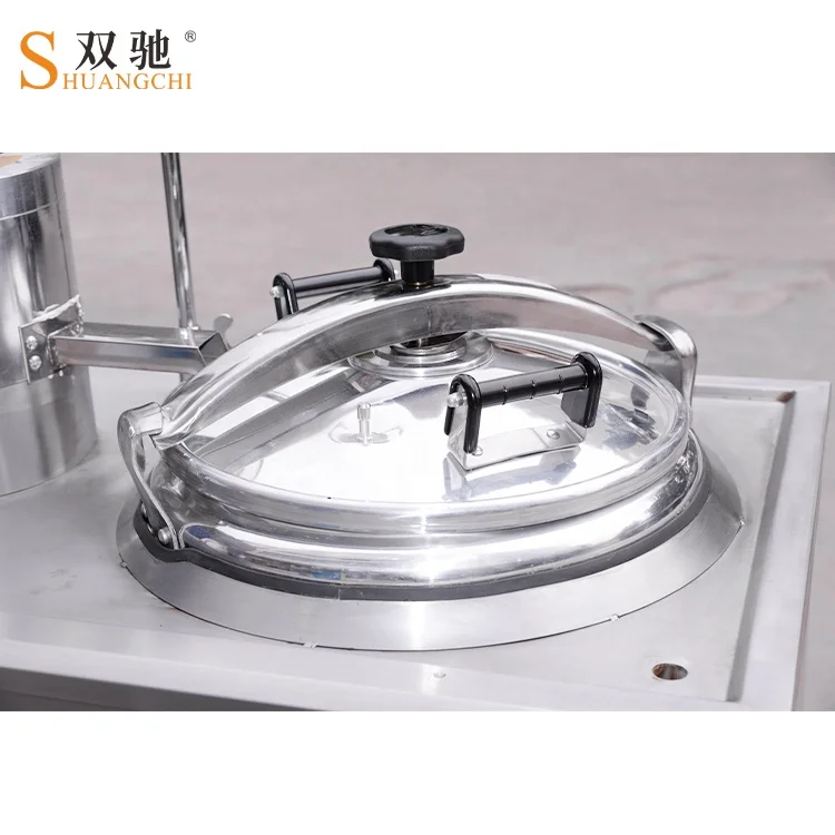 Shuangchi 50L professional commercial gas stainless steel soybean tofu making machine soybean milk making