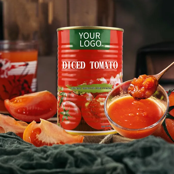 Delicious Sweet Sour Diced Frozen Tomato Crushed Tomatoes In Puree Diced Camned Tomato