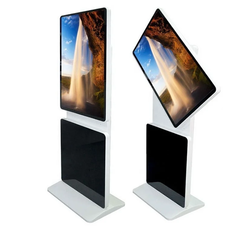 FVASEE Dual Screen LCD Digital Signage 43 55 65 Inch 360 Degree Rotating Commercial Advertising Display Screen
