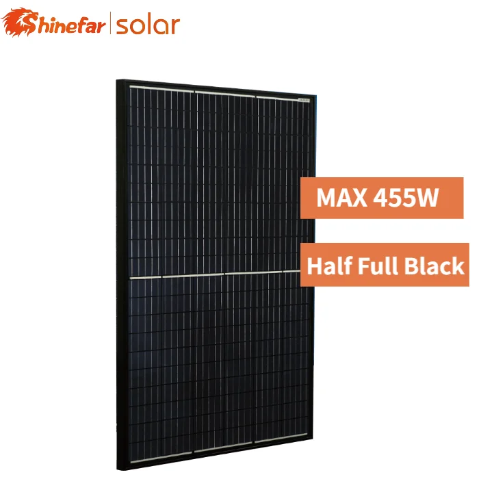Все черные солнечные панели mono half cell 430W 450W, фотоэлектрические панели, солнечные энергетические системы