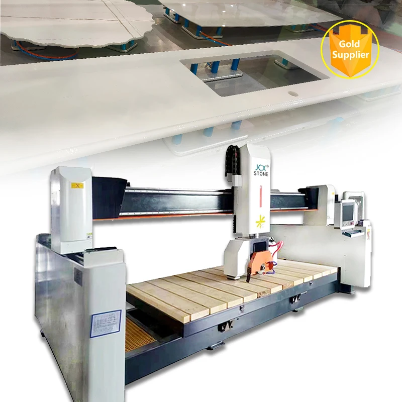 Jcxstone мостовая пила типа cnc, машина для резки камня для мрамора, гранита, кварца, кухонная столешница