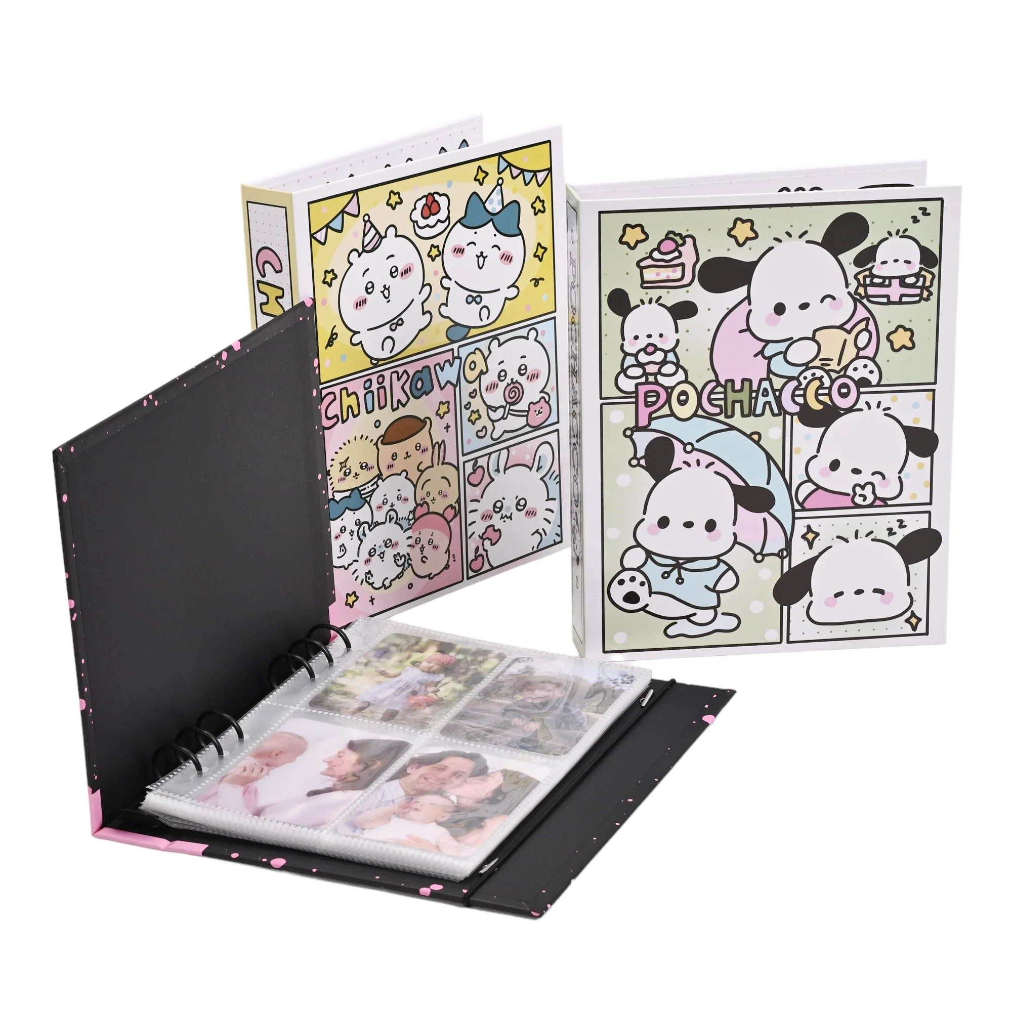 Custom Cartoon Super Cute Chiikawa Albums With 6 Rings Four Pockets Photo and Game Card Albums For Kids Student