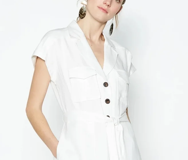 Custom Women Clothing Manufacturer Small Orders Elegant Summer Vestidos Casual White Cotton Linen Maxi Dress