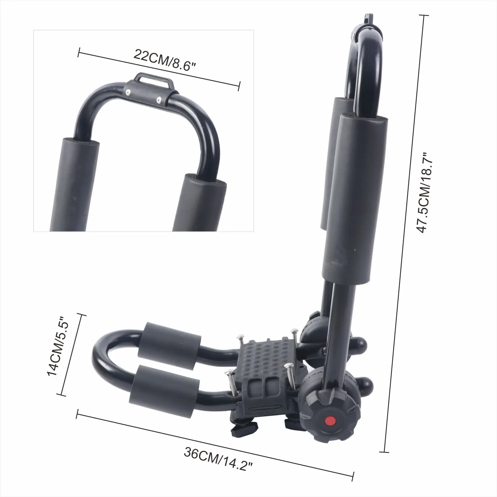 Factory Direct universal steel car roof kayak carrier foldable Perfect for Outdoor Adventures