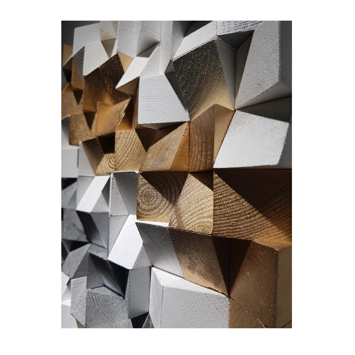 Wooden wall 3d art sculpture mosaic panels wood cubes wall decor wooden panel