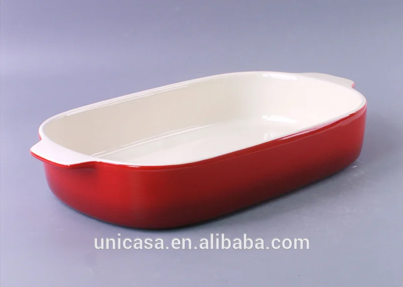 Керамическая прямоугольная жаропрочная посуда UNICASA 16,75 дюйма, противень для выпечки подходит для домашнего использования