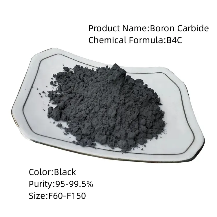 Super Hard Sprayed Spherical Boron Carbide For Sand Blasting B4C Powder