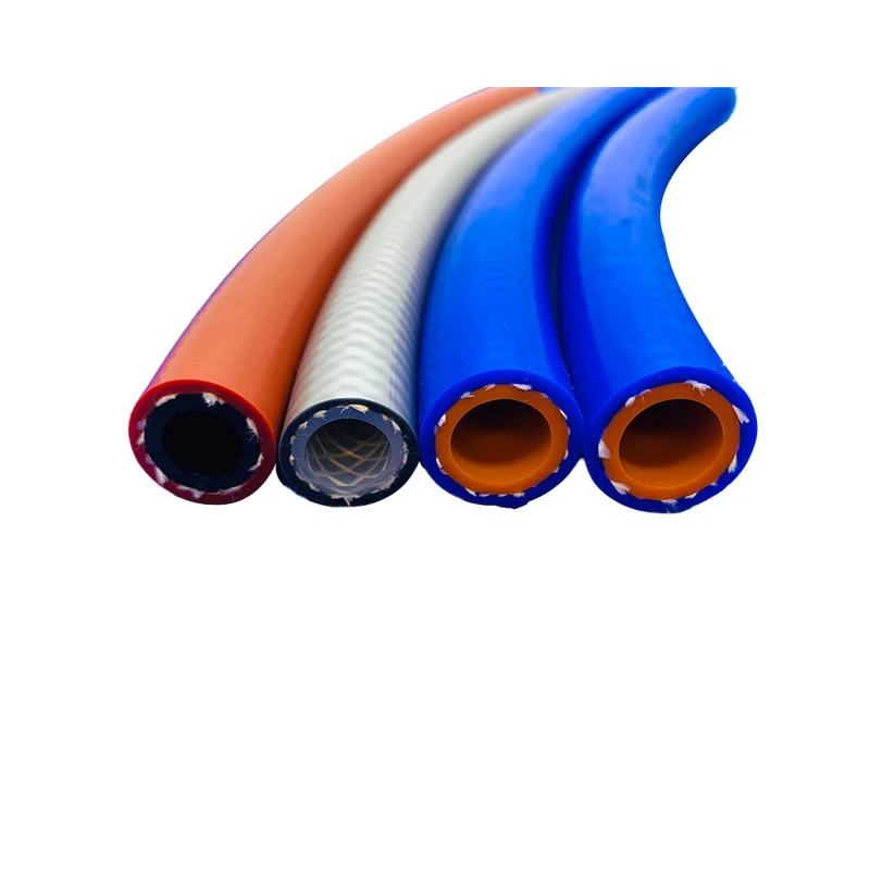 Medical food grade transparent platinum vulcanized high temperature resistant silicone braided hose