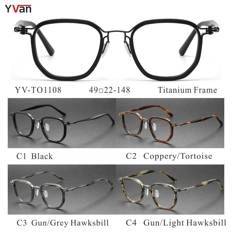 Titanium Acetate Optical Mens Glasses Stook Spectacles Reading Eye Glasses New Model Eyewear Frame Glasses R Eyeglasses