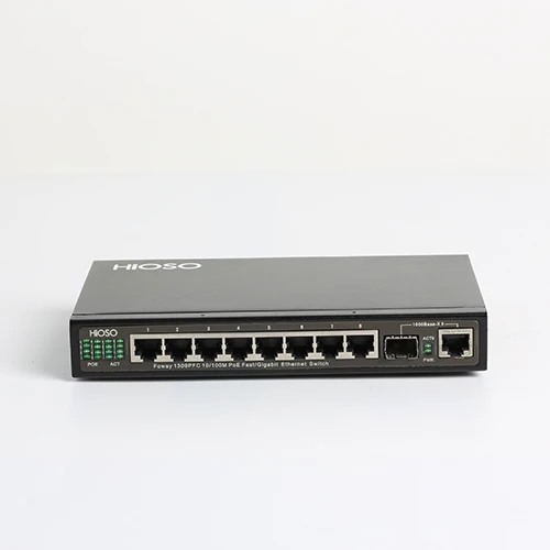 8 Port POE 10/100M + 1 100Mbs combo uplink 48V 120W POE Switch For IP Camera CCTV Camera System