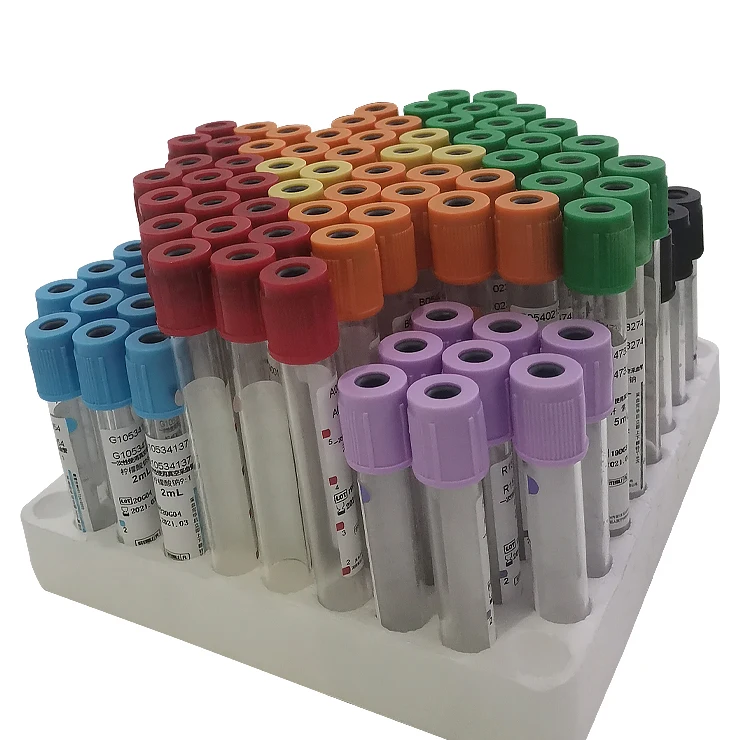 Grey Cap Medical Blood Collection Vacuum Tube