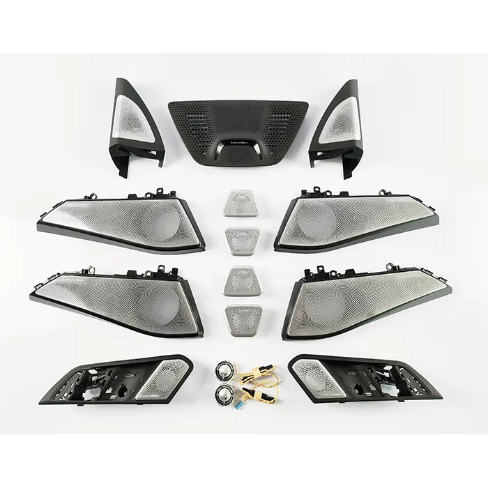 Car Accessories Front Rear Door Speaker Glow Tweeter Luminous Night Glow Tweeter Cover LED Cover For BMW X5/X7 G05/G07