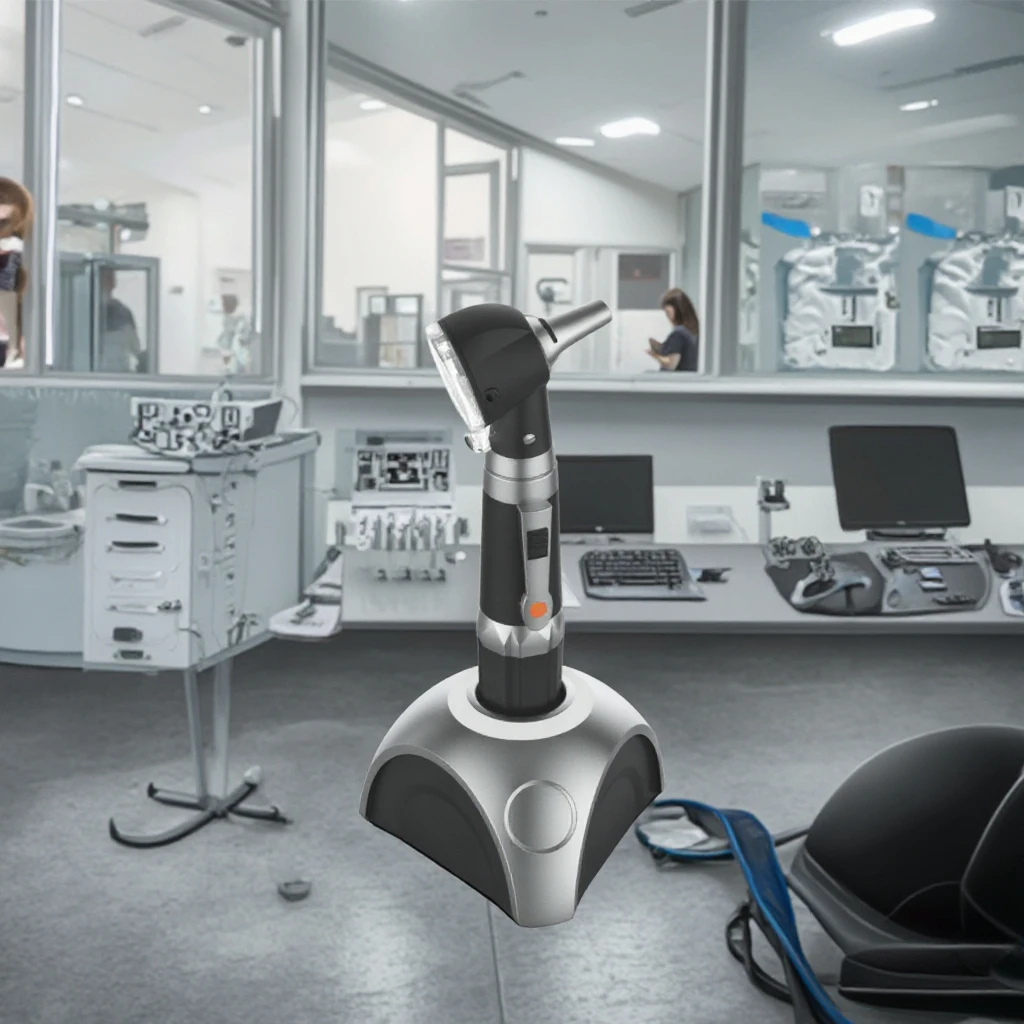 SZMIQU LED White/sunlight Otoscope Surgical Diagnostic Set Ear Mirror Fiber Optic Rechargeable Otoscope  Earache Ear Speculum