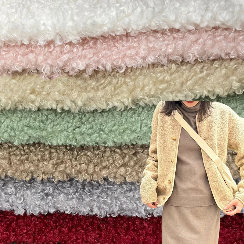 Новый модный домашний текстиль тапочки утолщенная ткань из шерсти ягненка 300 г/м2 бежевая для обивки плюшевого мишки