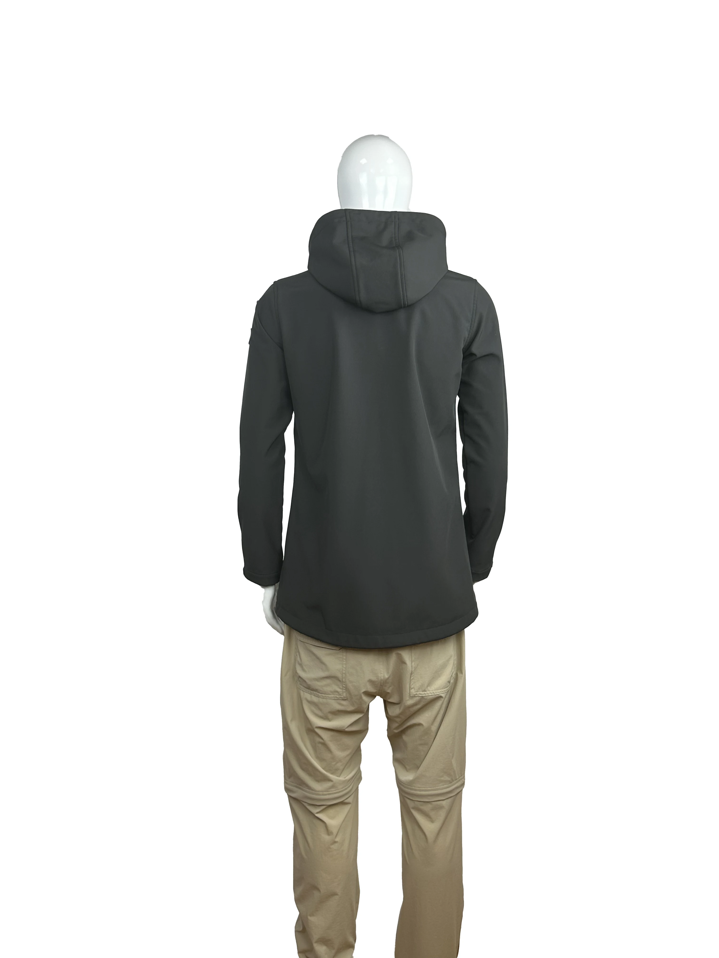 Waterproof  Soft Shell Jacket for Adults Zipper Closure Windproof and Breathable Stand Collar Plus Size Printed Pattern