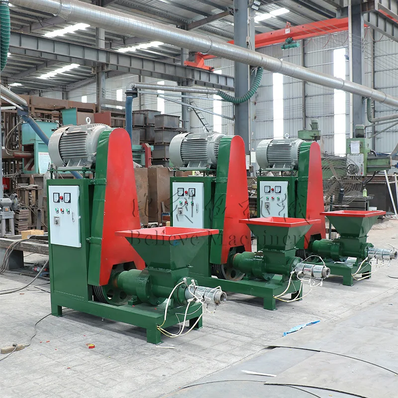 Factory Price Wood Agri Waste Bagasse Biomass Waste Briquette Extruder Machine with a Screw Press