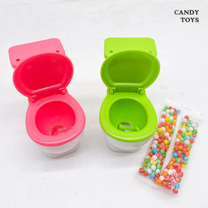 Novelty Funny Plastic Potty Toilet Bowl Toys Candy Toys With Candy For Gifts Children toy candy