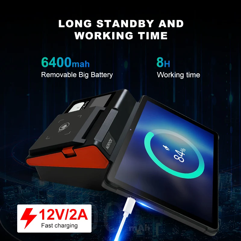 Noryox 11 дюймов Pos все в одном емкостный сенсорный Android 12 системы для ресторана Nb11R машина Sdk с экраном 2 4