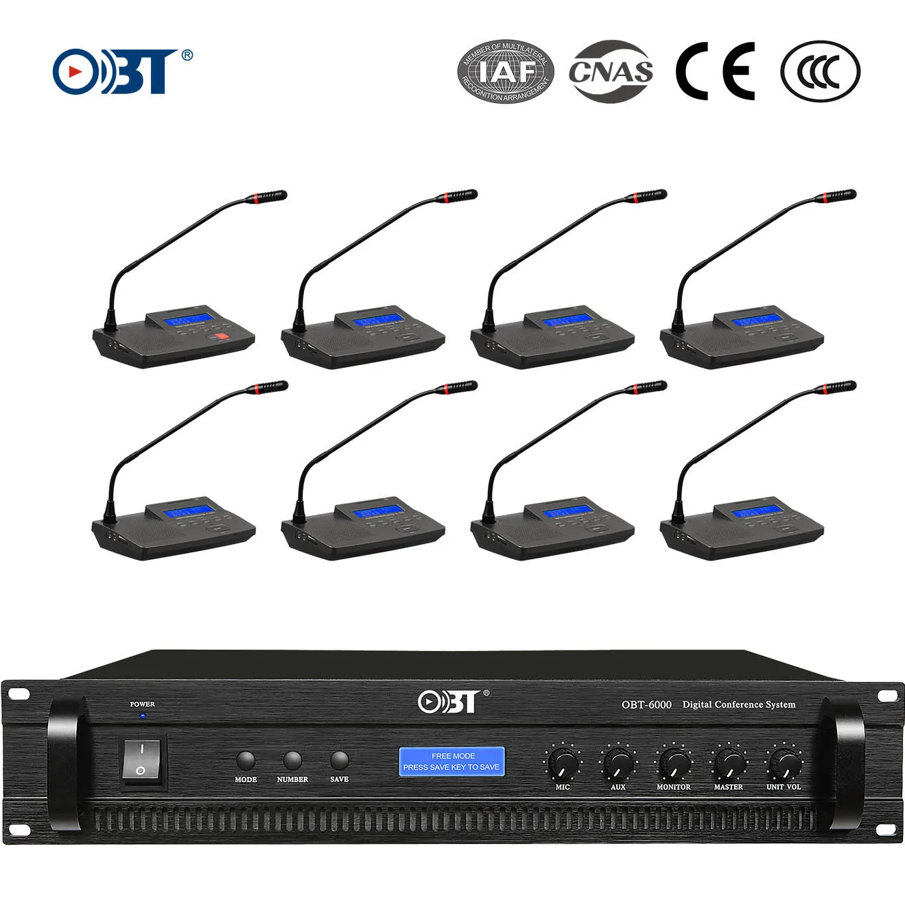 OBT-6000 Profession Audio Desk-stand Gooseneck Microphone Dynamic Studio Microphone