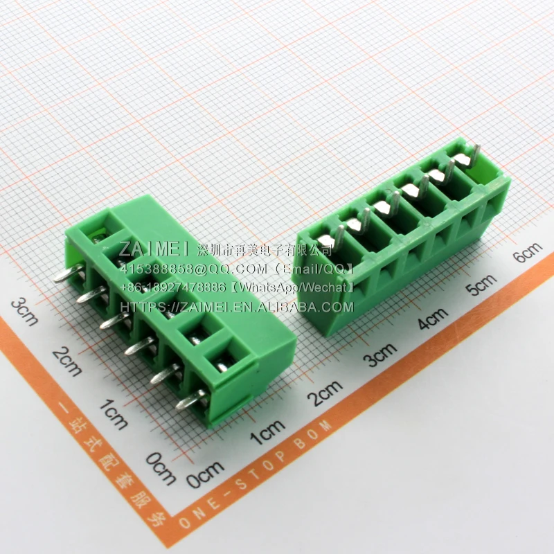 KF128 connector terminal block pitch 5.0mm copper buckle KF128 6Pin splicable