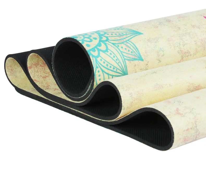 1830*660*1.mm Suede Yoga Mat with Fashion print Non Slip Carpet Mat For Fitness Gymnastics