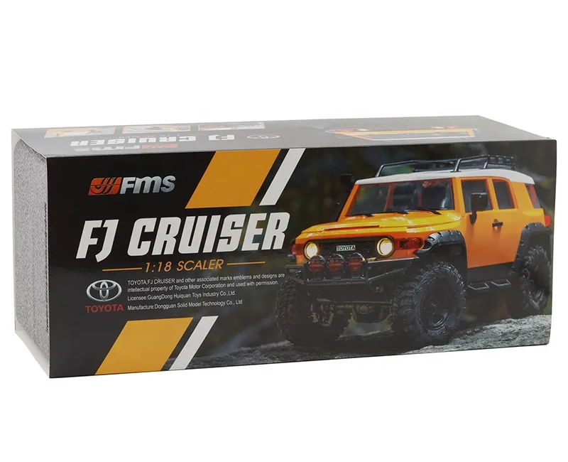 1:18 FMS FJ Cruiser Remote Control SUV Truck Off-Road Adventure Toy with Functional Hood and Detailed Scale Interior