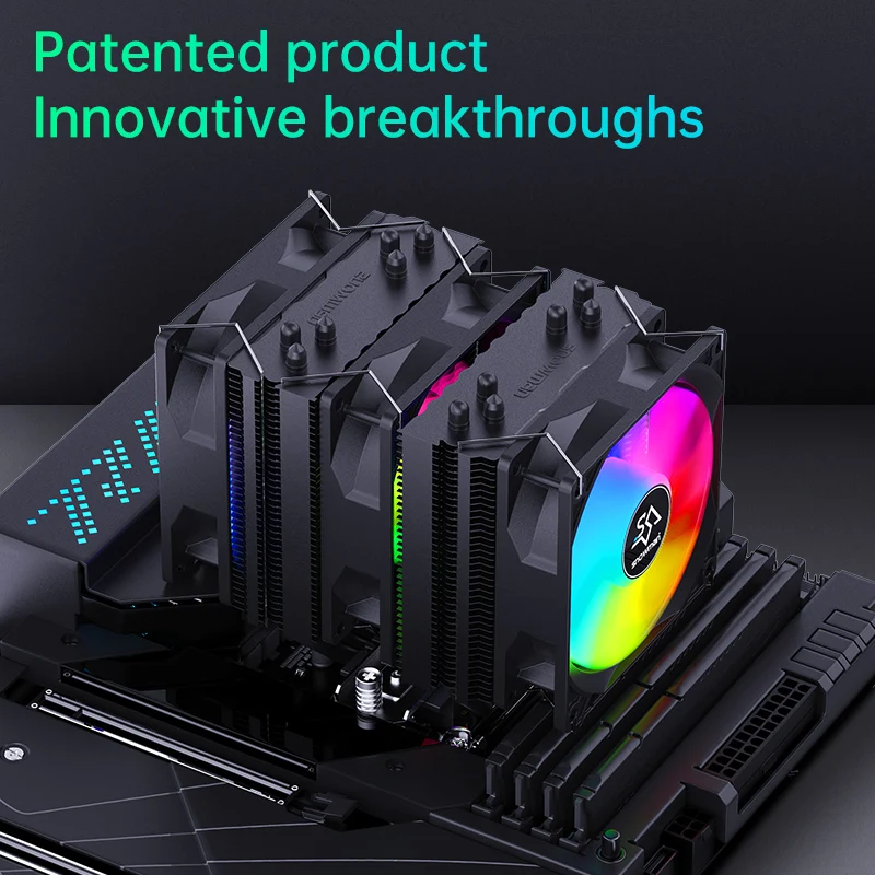 SNOWMAN New Design CPU  cooler fan 90mm 4pin PWM CPU cooling fan OEM cpu cooler 6 heatpipes fit for Lga 1700/1200/115x/1366