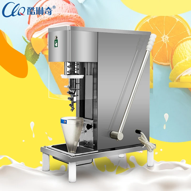 Swirl Drill Ice Cream Machine/Real Fruit Blender/Frozen Yogurt Real Fruits Blender for Business
