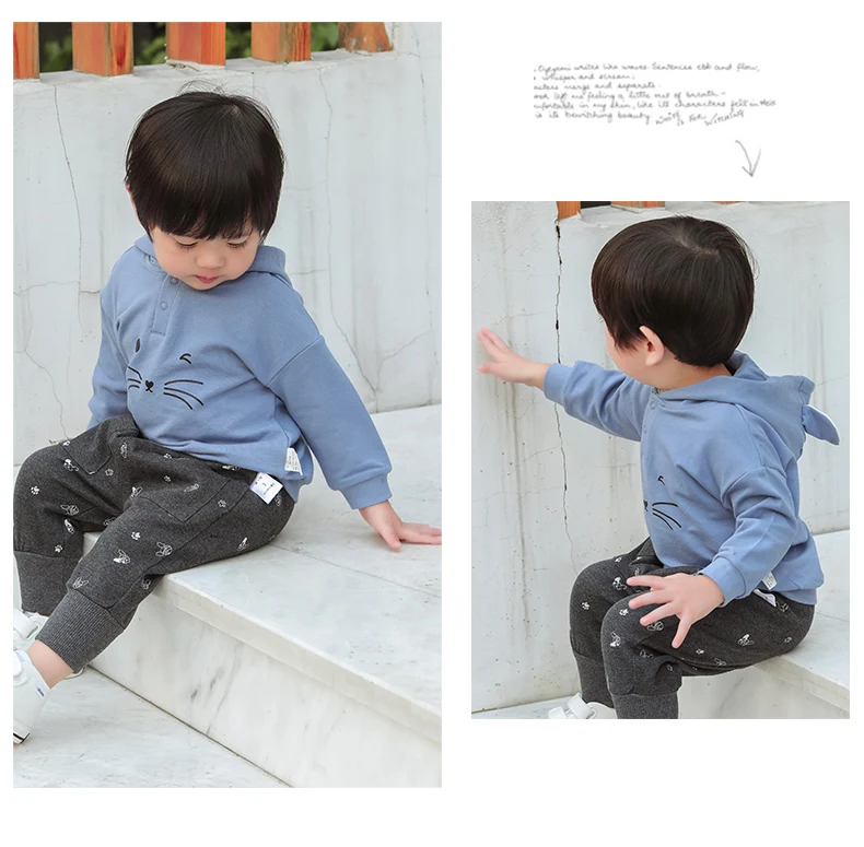 
Boutique new born baby sweater for boys infant sweater outfit knit baby sweater with hoodies 