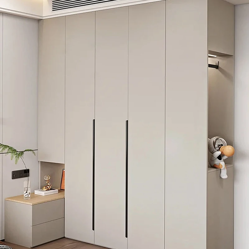 Custom Wooden Bedroom Furniture Dressing Cabinet Dress Armoire With Door Hinges Garderobe Cupboard and Wardrobe for Family Room